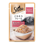 Sheba Adult Rich Premium Wet Cat Food, Fish Mix (Skipjack & Salmon), 12 Pouches